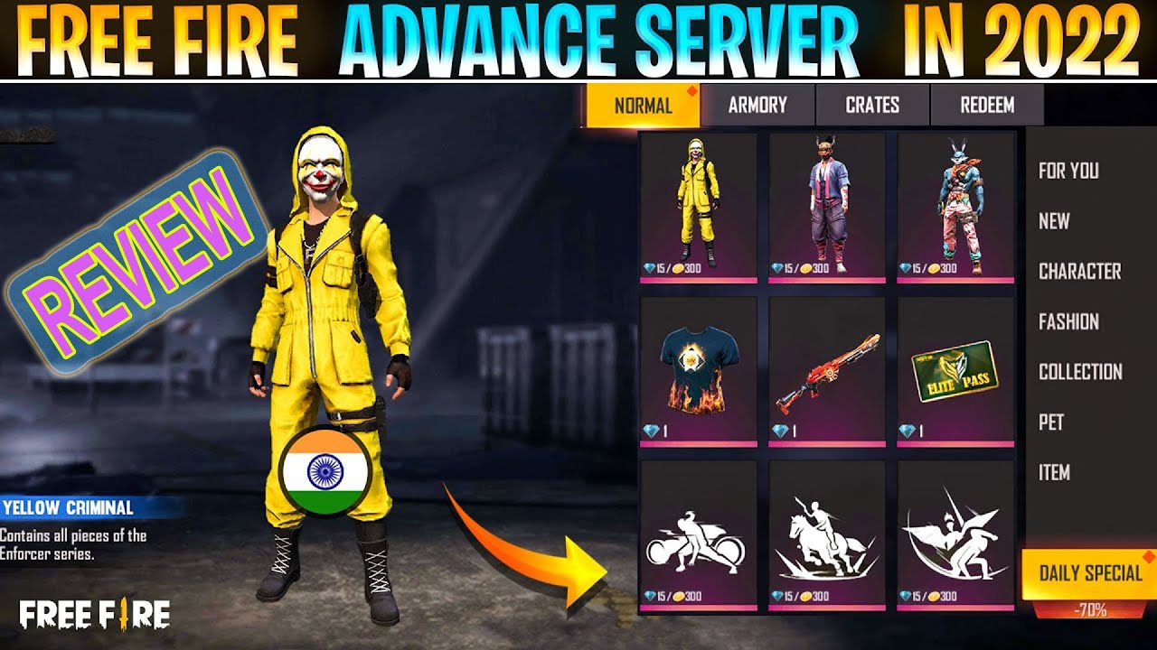 HOW TO DOWNLOAD FREE FIRE ADVANCE SERVER 😱⚡