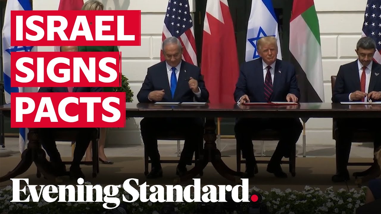 Donald Trump presides as Israel and Arab states sign historic pacts