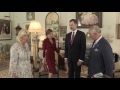 Visita de Estado al Reino Unido. Encuentro en Clarence House