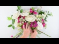 EASY DIY Organic Bridal Bouquet by Flower Moxie   ~SUPER FAST TUTORIAL~