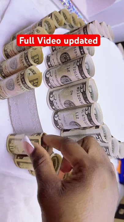 How to make a money cake flower bouquet | money cake with cardboard #diy | full video on my page