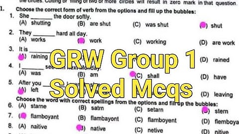 solved mcqs 9th English Gujranwala board group 1 objective paper 2024 9th english first time paper
