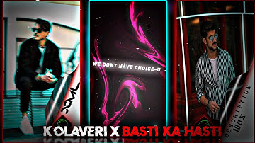 Kolaveri x Basti Ka Hasti Alight Motion Video Xml File 📂 | New Trending Xml File 📥#alightmotion#xml