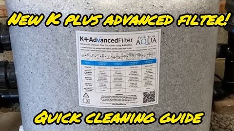 Evolution Aqua K plus advanced filter - quick clean #koi #evolutionaqua #pondfilter