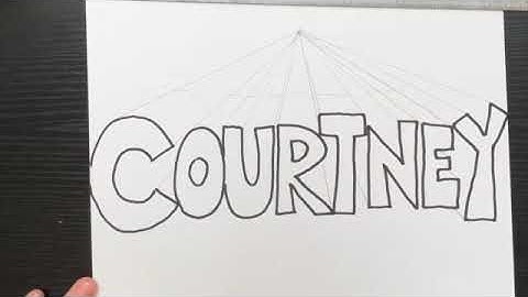 One Point Perspective Name Art Lesson