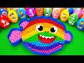 Satisfying ASMR | Making Rainbow Beads Blowfish Bathtub by Mixing SLIME Paw Patrol Eggs CLAY