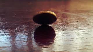 #Футаж вращение монеты со святым ◄4K•HD► #Footage spinning a coin with a saint