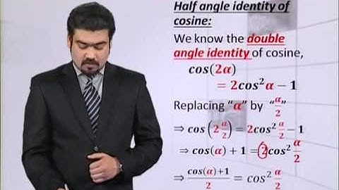 Math - Fsc Part 1 Chapater 10 Half Angle Identities- Math