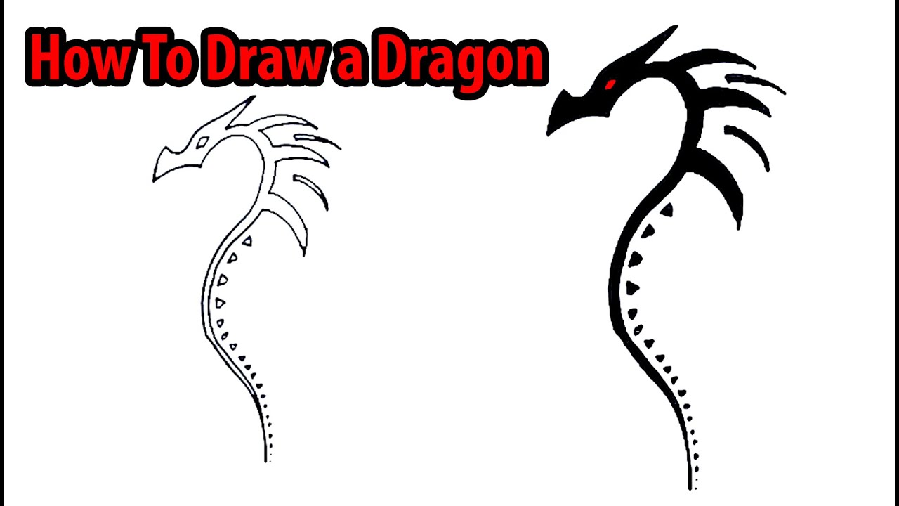 How to Draw a Dragon - YouTube