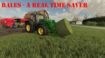 How Bales Save You Time and Money - Even At The BGA - Farming Simulator 22