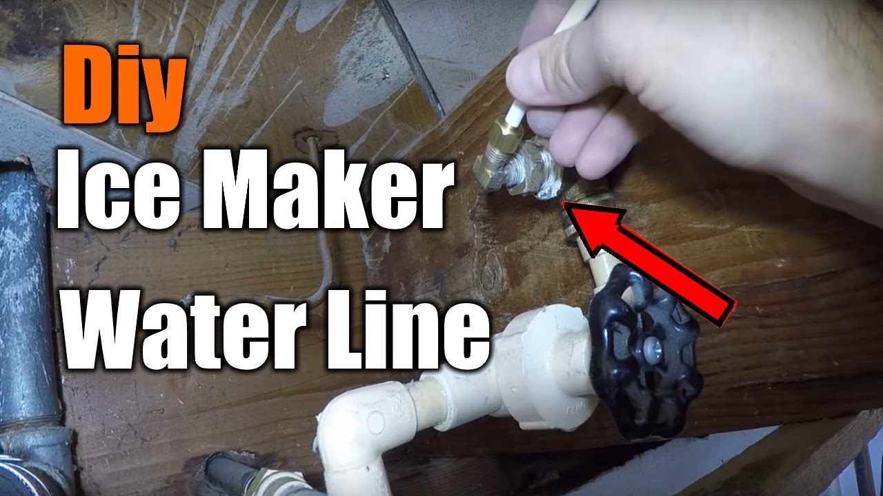 DIY Installing a water and ice maker line to your fridge 