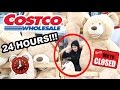 24 HOUR OVERNIGHT IN COSTCO !!! ⏰  FORT CHALLENGE 🚨