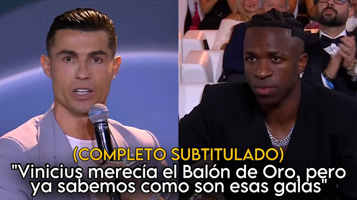 C. Ronaldo: “Vinicius se merecía el Balón de Oro y lo digo aquí frente a todos”