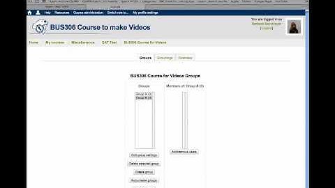 How to create groups in iLearn 2.5