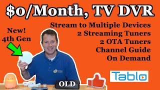 ✅ Tablo 4th Gen! TV Tuner For Over The Air  Cut The Cord But Keep The Features! OTA DVR Streaming