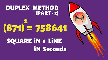 Duplex Method of squaring in Vedic Maths | Speed Maths (3 digit numbers)
