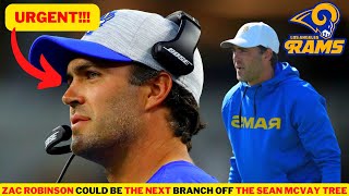 URGENT!!! / Zac Robinson could be the next branch off the Sean McVay tree /  RAMS NFL NEWS