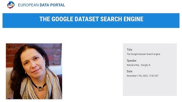 The Google Dataset Search Engine