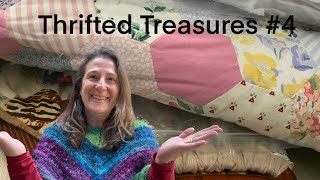 Thrifted treasures - This months finds from charity shops and online for slow stitching/journaling