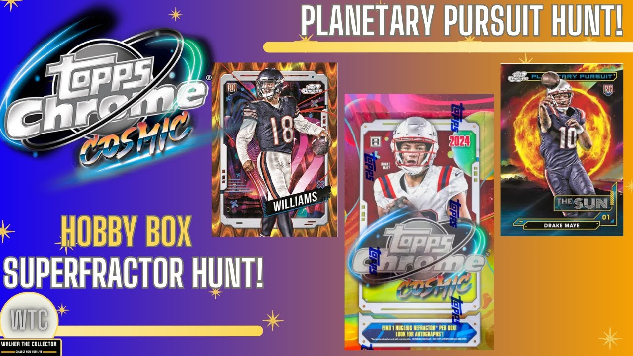 2024 TOPPS CHROME COSMIC FOOTBALL - SUPERFRACTOR & PLANETARY PURSUIT HUNTING!