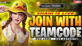 BGMI Live Stream | Join With Team Code | Rush Gameplay | Girl Gamer | Shahi is Live | Shahi Plays