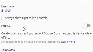 How to Make Google Docs Available Offline