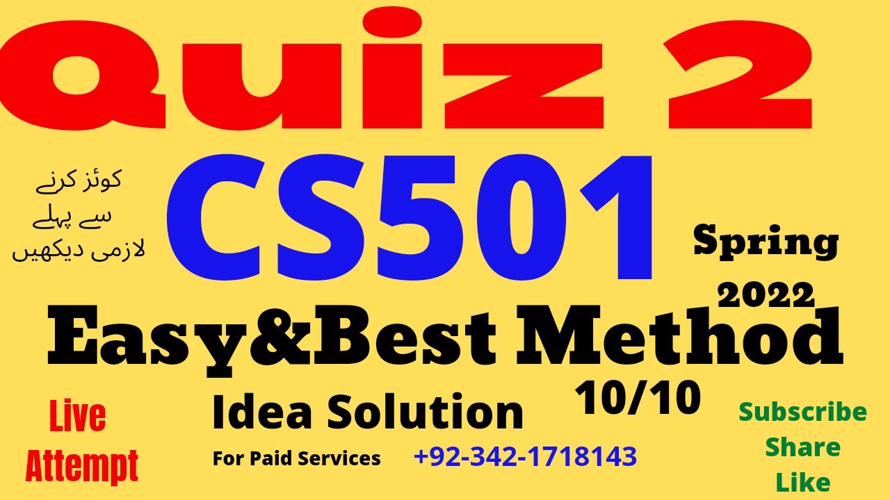 cs501 quiz 2 solution spring 2022 cs501 quiz2 spring 2022 cs501 quiz 2 correct answers cs501 quiz2