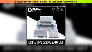 Limited KaKarot 1Set ER Collet Chuck ER11 ER16 ER20 ER25 ER32 ER40 CNC Milling Tool Holder Engravin