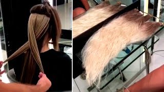 Before And After Human Hair Extensions