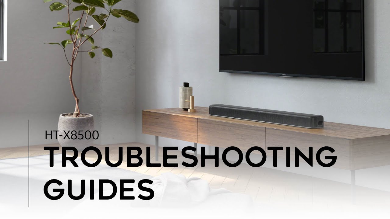 How To Fix No Audio Issue Sony Soundbar YouTube