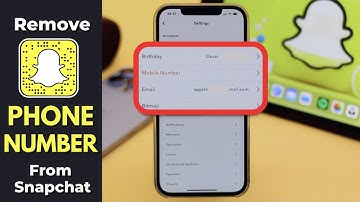 Remove Phone Number From Snapchat (2022)