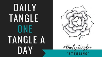 Daily Tangle - Pattern -   Sterling   |How to draw...| #DailyTangler