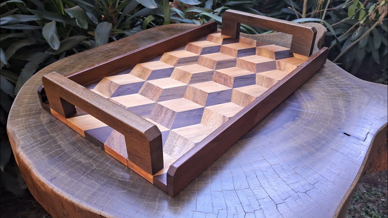 Marchetaria Simples com Grande Efeito - Bandeja 3D