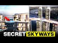 The Secret Sky Bridges Connecting Billionaire Homes Above the Clouds