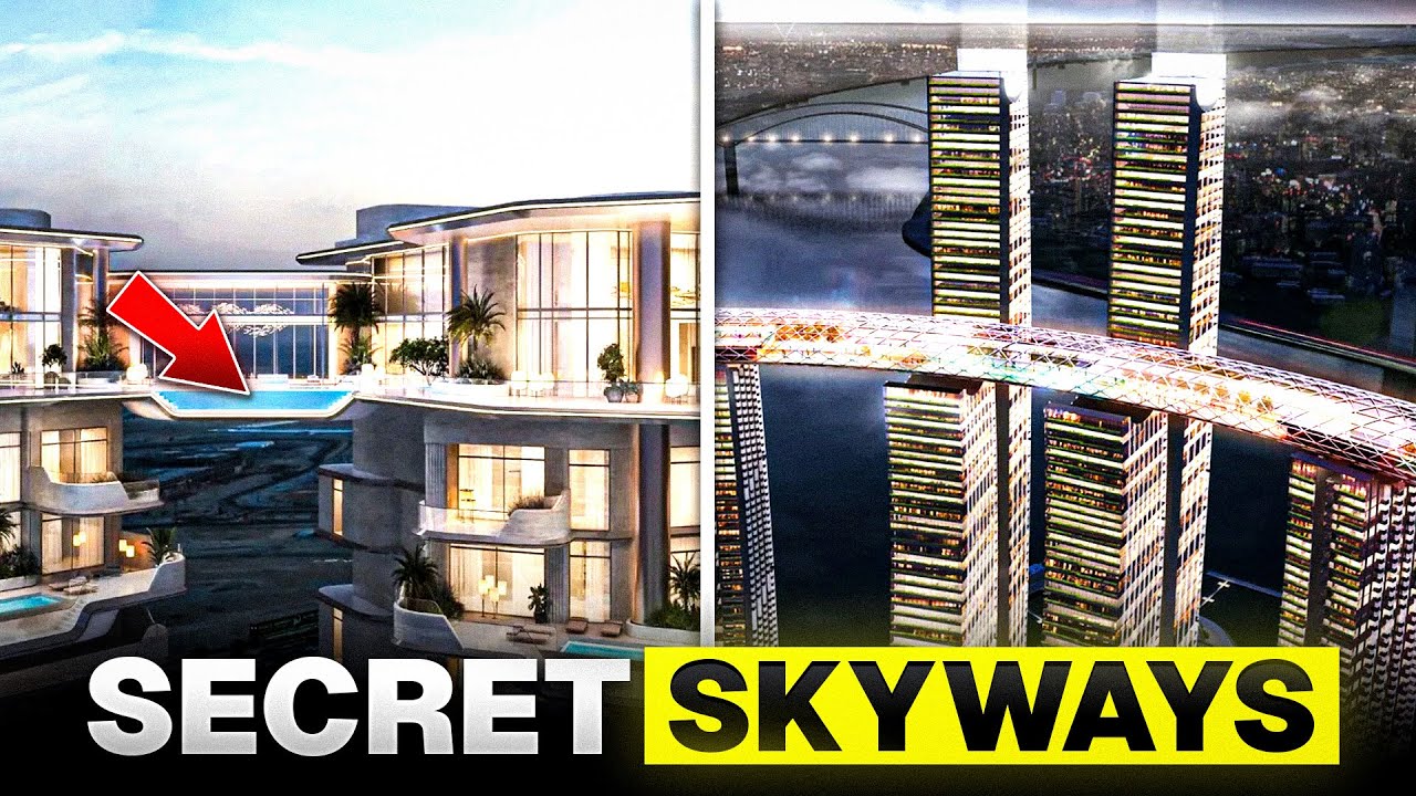 Тайные небесные мосты, соединяющие дома миллиардеров над облаками.