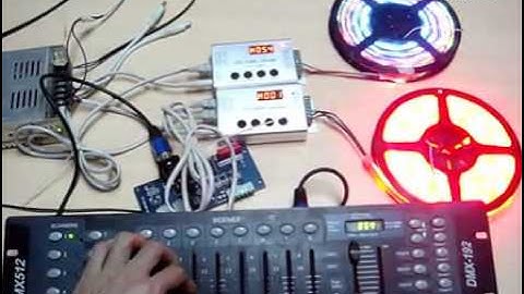 DMX to SPI Decoder DMX to SPI Convertor for Digital Pixel LED WS2811 WS2812 MT16703 SM16703 TM1934