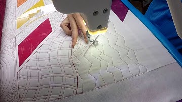 Quilting on a Home Machine vs. Longarm Frame - Quilting Psycho Ziggie