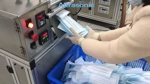 Mask blank making machine+Ultrasonic ear loop spot welding machine(HD)