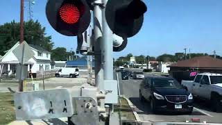 Amtrak’s Lincoln Service south of Bloomington-Normal, Illinois