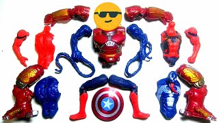 merakit mainan ~ Venom, Spiderman, iron Buster, Marvel Avengers toys