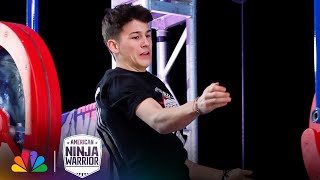 Luke Beckstrand BEATS His Big Brother's Time | American Ninja Warrior | NBC