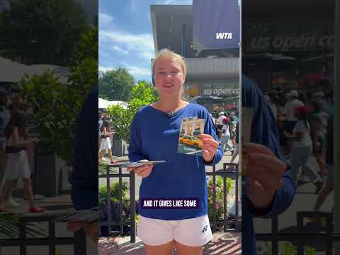 Our l Queen of no traffic & lots of coffee! π#WTA #USOpen #DianaShnaider #NewYork