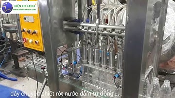Máy chiết dấm tự động - Điện Cơ Xanh