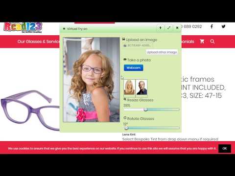 Read123 Virtual Try On Glasses Feature