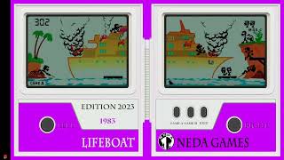 Lifeboat Game & Watch Simulator Gameplay - Android App by Neda Games - Original GNW ライフボート Nintendo screenshot 4