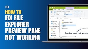 How to Fix File Explorer Preview Pane Not Working on Windows 11?