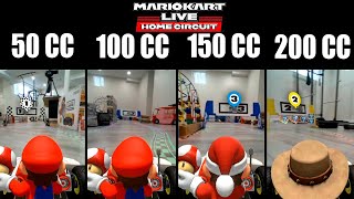 Mario Kart Live: Home Circuit Speed Comparison 50cc to 200cc Part 1