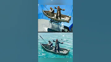 مشاهد الفيلم الشهير قراصنة الكاريبي لم يتم تصويرها في مياه البحر بل مجرد غرافيك 