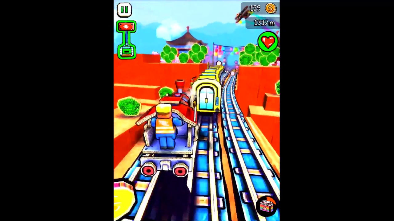 mobile gameplay video Paper Train Rush YouTube