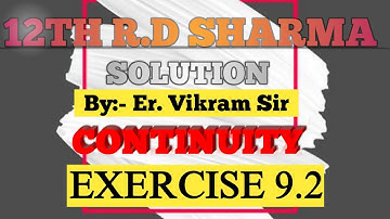 Continuity Ex 9.2 Question no-3 (xii)